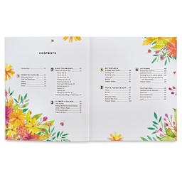 Creative Watercolor - Inside cover showing Table of Contents
