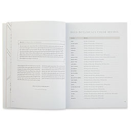 Watercolor Workbook, Bold Botanicals Color Recipes page 