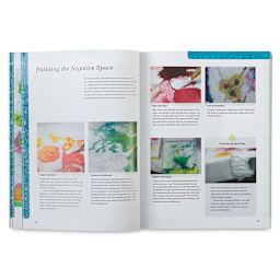 Painting Imaginary Flowers - Spread about dropping in colors to start work
