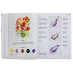 Painting and Drawing Techniques and Tutorials for Beginners, Book Page, Flowers