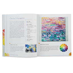 The New Color Mixing Companion - Spread of Color Project using Palette Knife and Paints