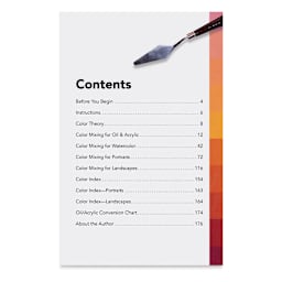 1,500 Color Mixing Recipes for Oil, Acrylic & Watercolor (Contents page)
