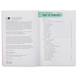 Artist Toolbox: Color - Inside spread of Table of Contents
