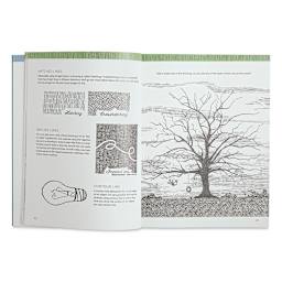 Portfolio: Beginning Pen & Ink - Spread on Hatching and Crosshatching lines
