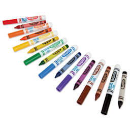 Crayola Combo Classpack - Large Size Crayons and Washable Markers, laid out