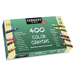 Sargent Crayon Packs - Front of package of 400 colors