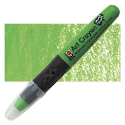 Marabu Art Crayon - Kiwi 155 crayon and swatch