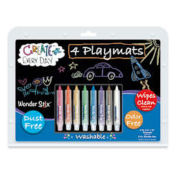 The Pencil Grip Wonder Stix Playmat Set - Set of 8 with Playmats, Assorted Colors (In packaging)