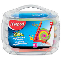 Maped Color'Peps Gel Retractable Watercolor Crayons (front of case)