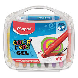 Gel Retractable Watercolor Crayons  - Front of package shown