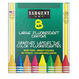 Sargent Art Large Fluorescent Crayon Set