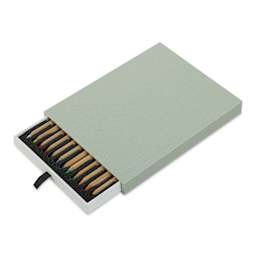 Bruynzeel Design Pastel Pencils - Assorted Colors, Set of 12 (with drawer pulled out)