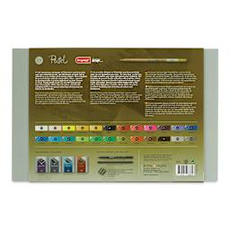 Bruynzeel Design Pastel Pencils - Assorted Colors, Set of 24 (back of package)