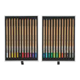 Bruynzeel Design Pastel Pencils - Assorted Colors, Set of 24 (set contents)