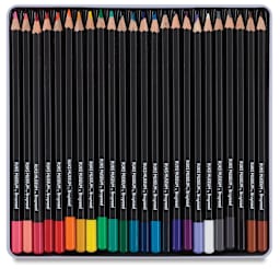 Bruynzeel Dutch Masters Colored Pencils - Set of 24 pencils shown in storage tray