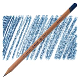 Derwent Lightfast Colored Pencil - Mid Blue pencil and swatch
