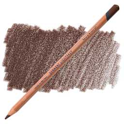 Derwent Lightfast Colored Pencil - Natural Brown pencil and swatch