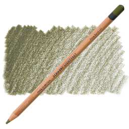Derwent Lightfast Colored Pencil - Olive Earth pencil and swatch