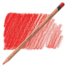 Derwent Lightfast Colored Pencil - Scarlet pencil and swatch