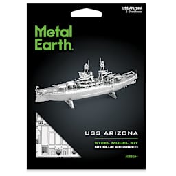 Metal Earth Ships 3D Metal Model Kit - USS Arizona (package)
