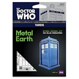 Metal Earth Doctor Who 3D Metal Model Kit - Blue Tardis (package)