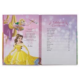 Disney Princess: Learn to Draw Princesses - Inside spread of Table of Contents
