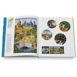 13 Painters Children Should Know - Spread showing details from painting by Bosch