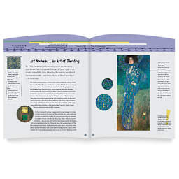 13 Art Movements Children Should Know - Spread discussing Art Nouveau period
