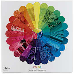 Studio Color Wheel Poster - Back of poster with color wheel collage
