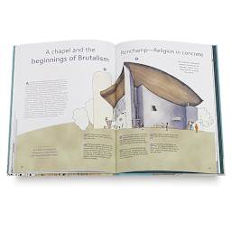 From Mud Huts to Skyscrapers - Spread discussing Brutalism
