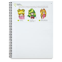 Strathmore Learning Series Instructional Drawing Pads - Inside page with Hairstyle exercise
