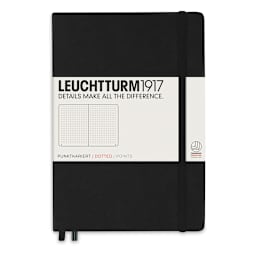 Leuchtturm1917 Dotted Hardbound Notebook - Black, 5-3/4" x 8-1/4"