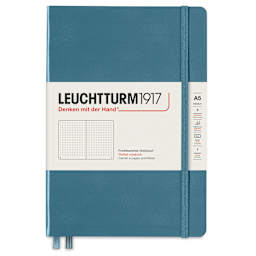 Leuchtturm1917 Dotted Hardbound Notebook - Stone Blue, 5-3/4" x 8-1/4"
