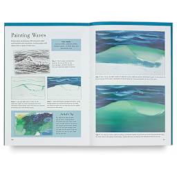 Painting in Acrylic - Inside spread about painting Ocean Waves