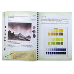 The Art of Botanical and Bird Illustration - Spread on mixing Colors
