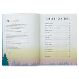 Painting with Bob Ross - Inside spread showing Table of Contents