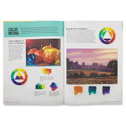 Basic Color Theory - Inside spread showing Color Mixing