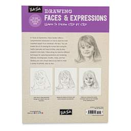 Drawing Faces & Expressions: Learn to Draw Step by Step - Back cover of book