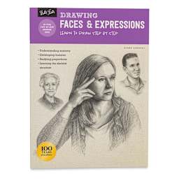 Drawing Faces & Expressions: Learn to Draw Step by Step - Front cover of book