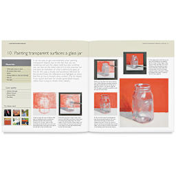 Learn to Paint in Acrylics with 50 Small Paintings - Inside spread of Painting No. 10
