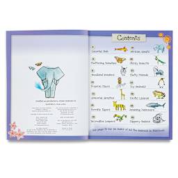 How to Draw Series - Inside spread of Animals book showing Table of Contents
