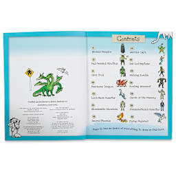 How to Draw Series - Inside spread of Monsters book showing Table of Contents