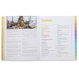 How to Create Encaustic Art - Spread of Table of Contents
