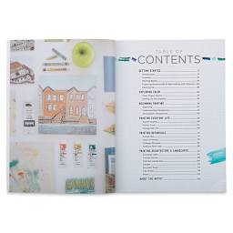 Modern Acrylic - Inside spread showing Table of Contents
