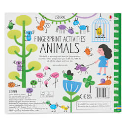 Usborne Fingerprint Activity Book - Animals, back cover