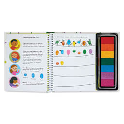 Usborne Fingerprint Activity Book - Animals, fingerprinting tips