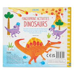 Usborne Fingerprint Activity Book - Dinosaurs, back cover