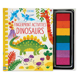 Usborne Fingerprint Activity Book - Dinosaurs, front cover