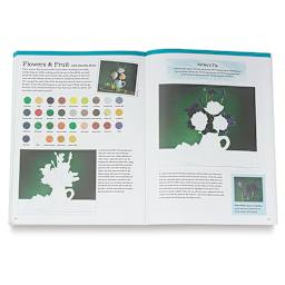 The Art of Colored Pencil Drawing - Inside spread with techniques for flowers and fruit
