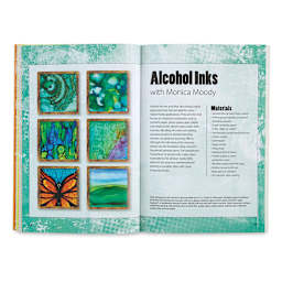 101 More Mixed Media Techniques - Inside spread on Alcohol Inks
